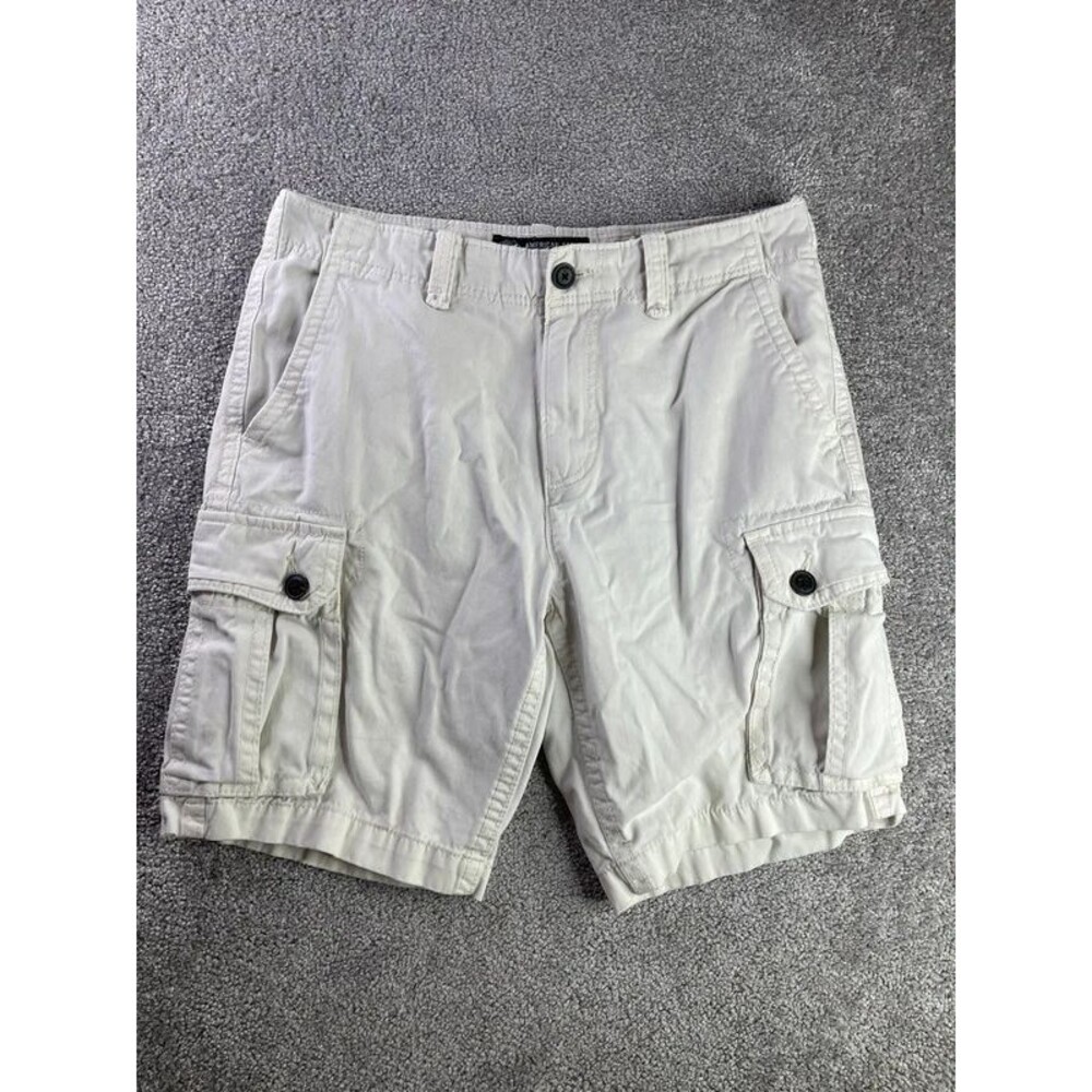 American Eagle Cargo Shorts Men’s 33 Beige Pockets